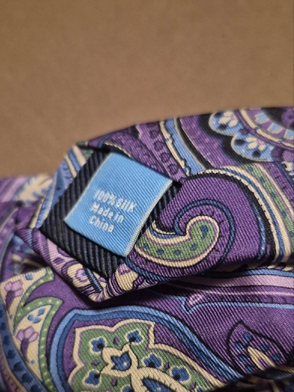 Countess Mara Purple Paisley Silk Tie